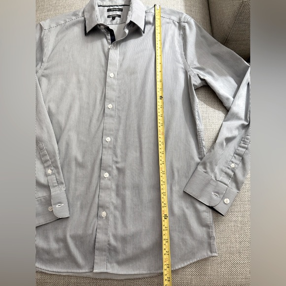 RW & CO MICRO STRIPE 100% COTTON DRESS SHIRT - Picture 11 of 14